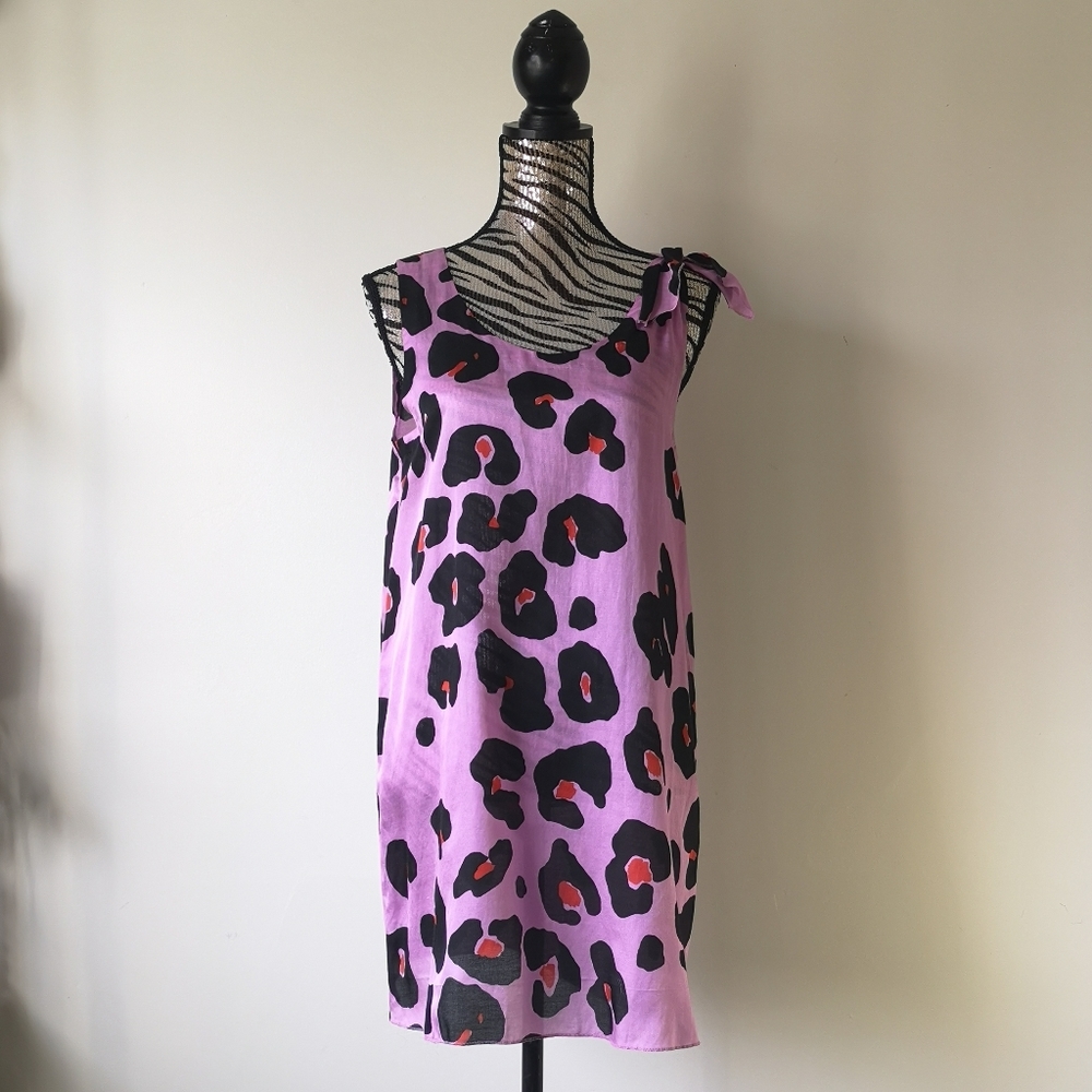 SOLD! Sonia Rykiel silk and cotton mini dress - Picture 2 of 5